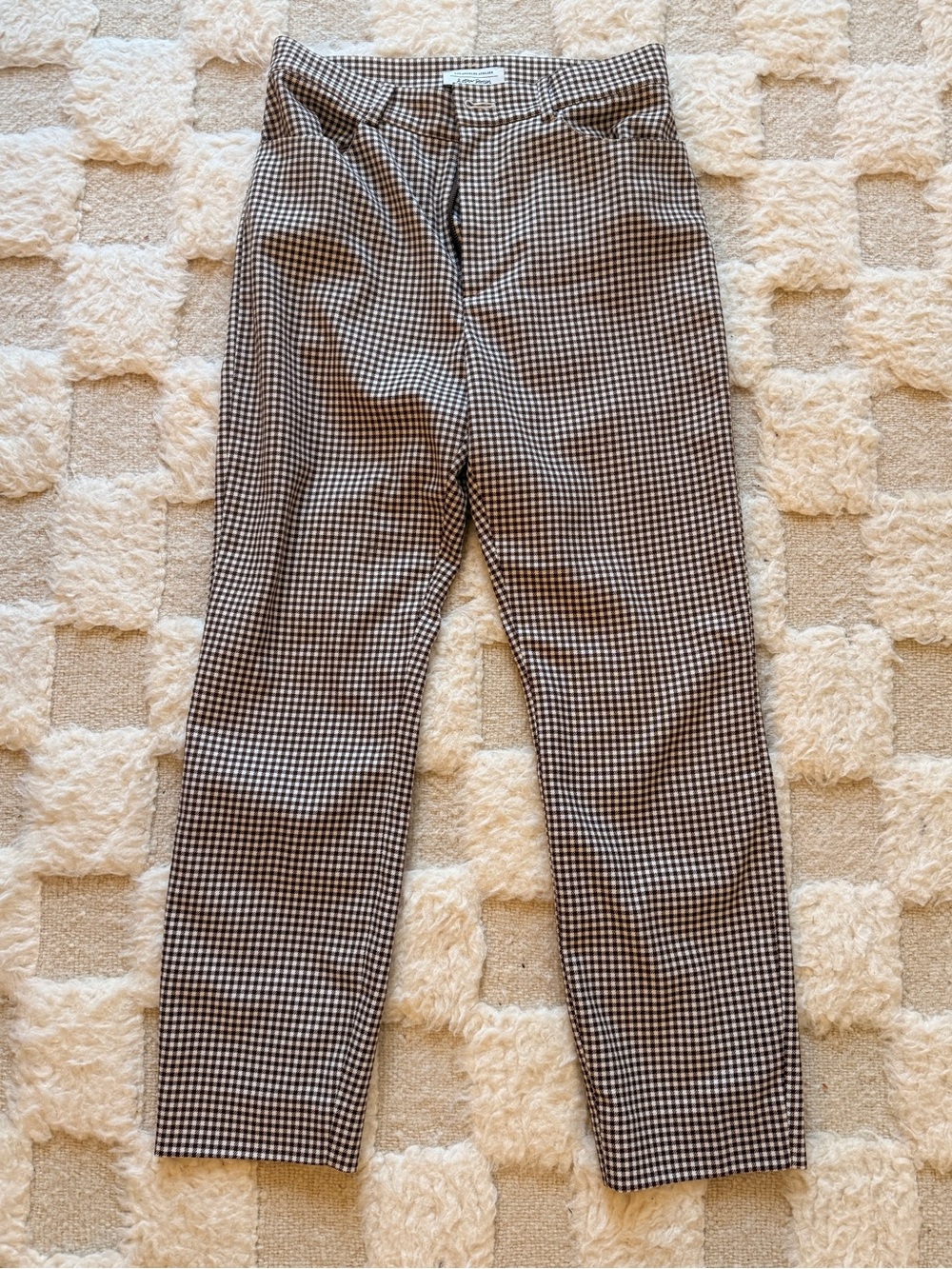 & other stories brown houndstooth pants